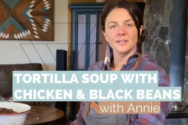 Tortilla Soup w Chicken & Black Beans